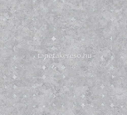AS Creation Stories of Life habos, vlies anyagú szürke, gyöngyház színű geometriai, foltos Modern tapéta