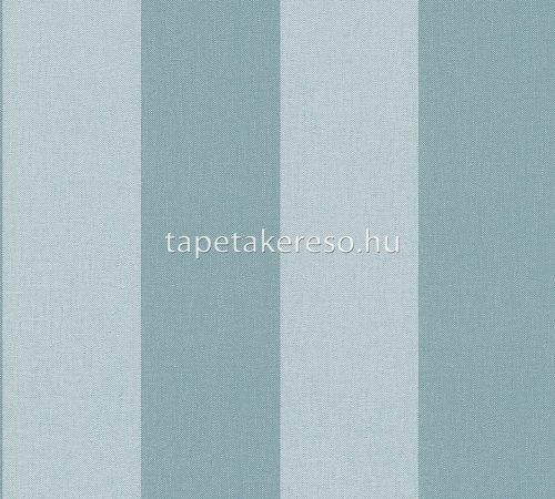 AS Creation Pure Elegance vlies, habos anyagú türkiz színű csíkos, textilhatású modern tapéta