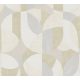 AS Creation French Affair vlies, vinyl anyagú beige, keki, szürke színű geometriai, textilhatású modern tapéta