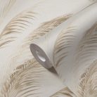 AS Creation Michalsky 6 vlies, vinyl anyagú beige, barna színű leveles Modern tapéta