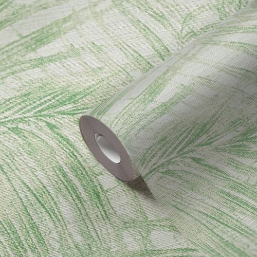 AS Creation Michalsky 6 vlies, vinyl anyagú zöld, fehér  színű leveles Modern tapéta