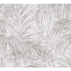   AS Creation Michalsky 6 vlies, vinyl anyagú fehér, szürke színű leveles Modern tapéta