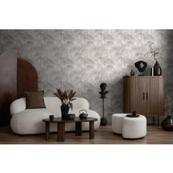   AS Creation Michalsky 6 vlies, vinyl anyagú fehér, szürke színű leveles Modern tapéta