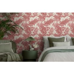   AS Creation Michalsky 6 vlies, vinyl anyagú beige, piros színű madaras, virágos, leveles Modern tapéta