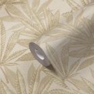 AS Creation Michalsky 6 vlies, vinyl anyagú beige, barna színű leveles Modern tapéta