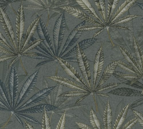 AS Creation Michalsky 6 vlies, vinyl anyagú kék, zöld, szürke színű leveles Modern tapéta