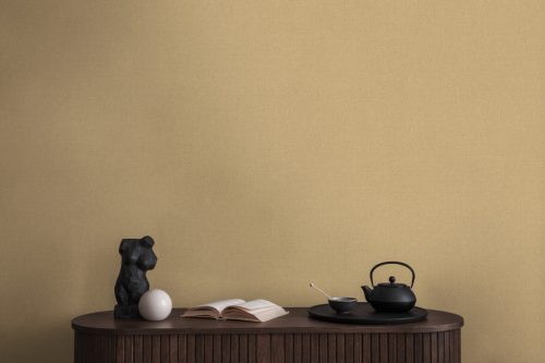 AS Creation Michalsky 6 vlies, vinyl anyagú mustársárga színű egyszínű, textilhatású Modern tapéta