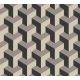 AS Creation Daniel Hechter 7 vlies, vinyl anyagú fekete, beige, lila színű 3d, geometriai Modern tapéta