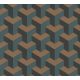 AS Creation Daniel Hechter 7 vlies, vinyl anyagú fekete, barna, zöld színű 3d, geometriai Modern tapéta