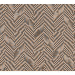   AS Creation Daniel Hechter 7 habos, vlies anyagú fekete, rosegold színű absztrakt Modern tapéta