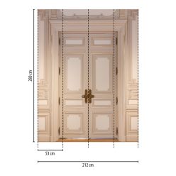   AS Creation Daniel Hechter 7 vlies  anyagú beige színű ajtó Modern panel