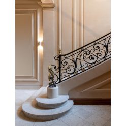   AS Creation Daniel Hechter 7 vlies  anyagú beige, szürke, fekete színű lépcső Modern panel