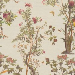   AS Creation History of Art 2, vlies, vinyl anyagú, beige, barna, zöld, mályva színű, növényes, virágos, madaras, pillangós, Modern tapéta