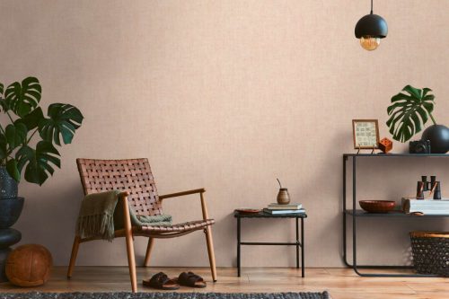 AS Creation History of Art 2, vlies, vinyl anyagú, barack színű, vonalas, Modern tapéta