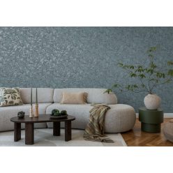   AS Creation History of Art 2, vlies, vinyl anyagú, kék színű, leveles, Modern tapéta