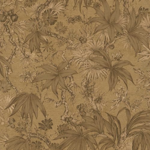 AS Creation History of Art 2, vlies, vinyl anyagú, barna, arany színű, ágas, leveles, Modern tapéta