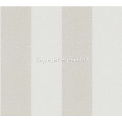   AS Creation Pure Elegance vlies, habos anyagú beige, barna színű csíkos, textilhatású modern tapéta