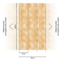   AS Creation The wall 3 vinyl, vlies anyagú, barna színű, geometriai, Modern poszter