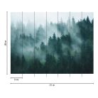 AS Creation The wall 3 vinyl, vlies anyagú, fehér, kék, zöld színű, fás, Modern poszter