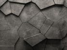 AS Creation The wall 3 vinyl, vlies anyagú, szürke színű, 3d, geometriai, Modern poszter