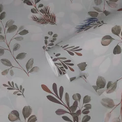   AS Creation Anna dAndrea vinyl, vlies anyagú, kék, zöld, terrakotta színű, leveles, Modern tapéta