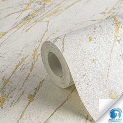   AS Creation, WOW Wasser, előragasztózott, vlies, vinyl anyagú, fehér, szürke, okker színű, márványos, Modern, Natural tapéta