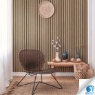 AS Creation, WOW Wasser, előragasztózott, vlies, vinyl anyagú, barna, fekete színű, lamella, famintás, csíkos, Modern, Natural tapéta