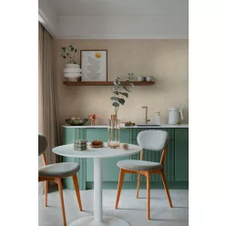   AS Creation Cosmo Living, habos, vlies anyagú, törtfehér, beige színű, leveles, Modern tapéta