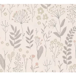   AS Creation Attractive, habos, vlies anyagú, beige, szürke, ezüst, törtfehér színű, növényes, virágos, leveles, Modern tapéta