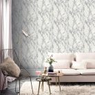 Arthouse, Signature Collection, papír anyagú, szürke, ezüst, csillámos színű, foltos, márványos, Modern tapéta