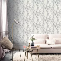   Arthouse, Signature Collection, papír anyagú, szürke, ezüst, csillámos színű, foltos, márványos, Modern tapéta