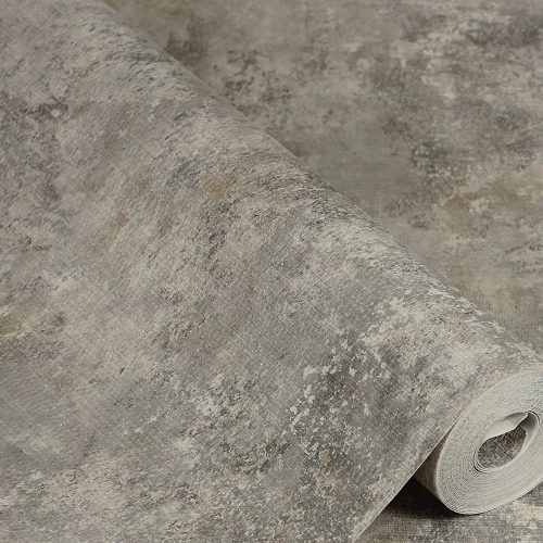 Arthouse, Signature Collection, vlies, vinyl anyagú, szürke, barna színű, foltos, szövethatású, Modern tapéta