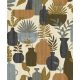 Decoprint Brazil vlies anyagú beige, barna, szürke, fekete színű váza modern tapéta