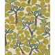 Decoprint Brazil vlies anyagú szürke, beige, zöld, sárga színű leveles modern tapéta