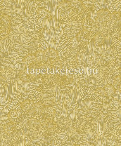 Decoprint Brazil vlies anyagú sárga, fehér színű növényes modern tapéta