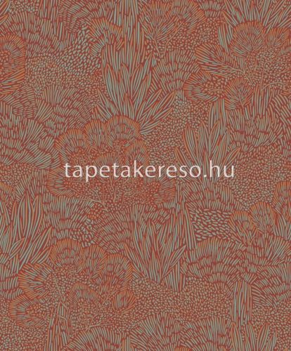 Decoprint Brazil vlies anyagú piros, türkiz színű növényes modern tapéta
