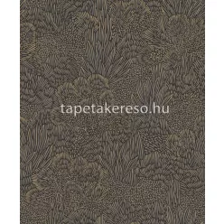   Decoprint Brazil vlies anyagú fekete, arany színű növényes modern tapéta