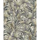 Decoprint Brazil vlies anyagú fekete, szürke, beige színű növényes modern tapéta