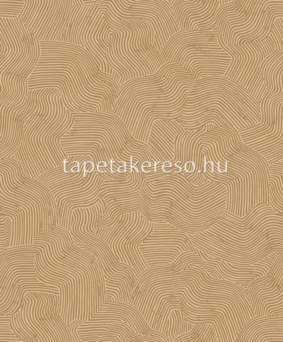 Decoprint Brazil vlies anyagú barna, csillámos színű hullámos, absztrakt modern tapéta