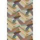 Decoprint Brazil vlies anyagú barna, sárga, kék, piros színű terepmintás modern tapéta
