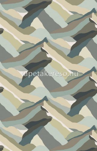 Decoprint Brazil vlies anyagú beige, kék, barna színű terepmintás modern tapéta