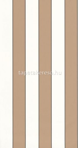 Caselio Basics vlies, vinyl anyagú fehér, barna, fekete színű csíkos modern tapéta