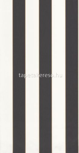 Caselio Basics vlies, vinyl anyagú fekete, fehér, arany színű csíkos modern tapéta