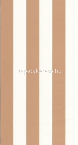 Caselio Basics vlies, vinyl anyagú fehér, barna színű csíkos modern tapéta