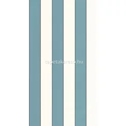   Caselio Basics vlies, vinyl anyagú kék, fehér, fekete színű csíkos modern tapéta