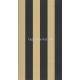 Caselio Basics vlies, vinyl anyagú fekete, arany színű csíkos modern tapéta