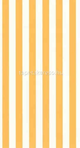 Caselio Basics vlies, vinyl anyagú fehér, sárga színű csíkos modern tapéta