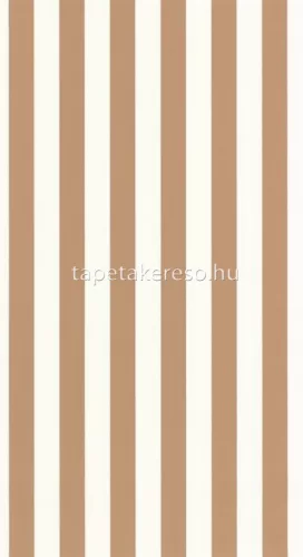 Caselio Basics vlies, vinyl anyagú fehér, barna színű csíkos modern tapéta