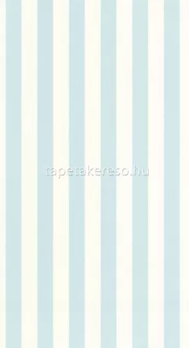 Caselio Basics vlies, vinyl anyagú kék, fehér színű csíkos modern tapéta