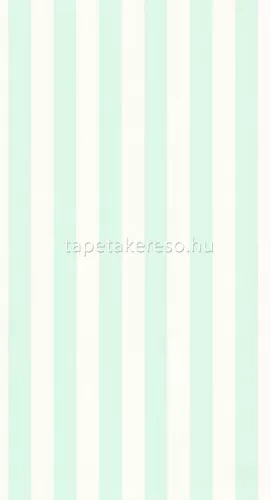 Caselio Basics vlies, vinyl anyagú zöld, fehér színű csíkos modern tapéta